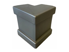 Plastic Rear Top Corner Cap, Gray