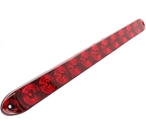 Slim Low Profile Light, Red LED Lens 