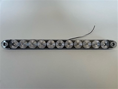 LED, T12 SLIMLINE, CLEAR LENS, THREE RED LED CENTER CLUSTER