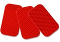 Red Reflector Sticker, (2" x 3.5") Sold Individually 