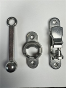 Aluminum Door Hold Back - 4" Hook & Keeper
