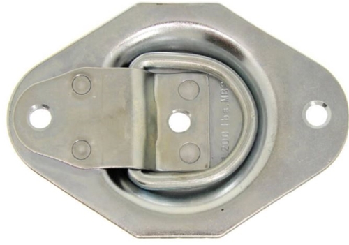 D-Ring, Recessed, Diamond Shape