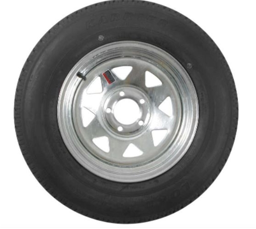 Goodyear Endurance Tire ST205/75R15D with 5 Lug Steel Silver Spoke Wheel