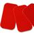 Red Reflector Sticker, (2" x 3.5") Sold Individually 